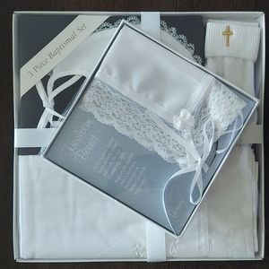 New Baptismal Set for Baby - White